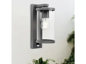 Harley Graphite Wall Lantern with PIR Sensor