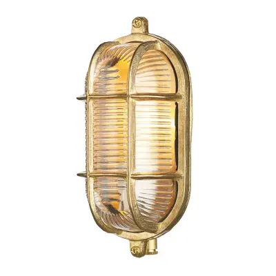 Admiral Small Oval Wall Light Brass