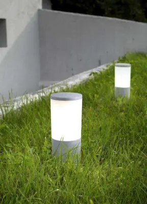 Amelia 250mm Grey Opal LED 6W Bollard Post Light