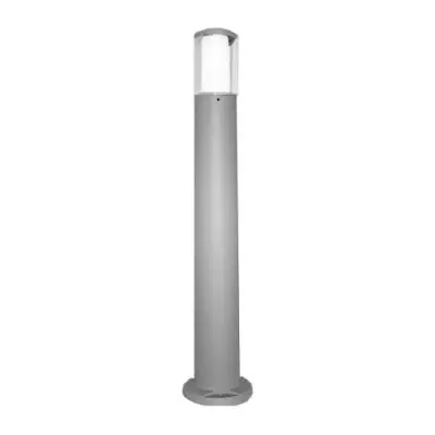 Carlo 800mm Grey Clear LED 3.5W Bollard Post Light