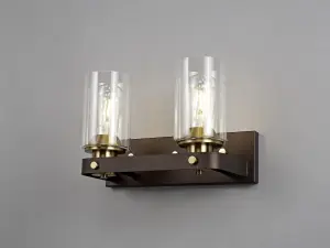 Derryclare Double Bronze Wall Light