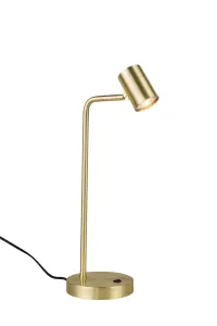 Diego Table Lamp in Satin Brass