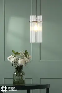 Eltham Polished Nickel Single Pendant