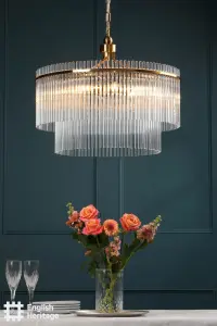 Eltham 6 Light Antique Gold Pendant