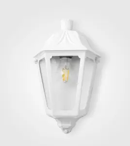 Iesse Half Wall Light in White Finish