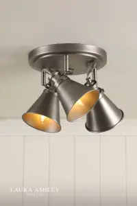 Rufus 3 Light Industrial Nickel Spotlight