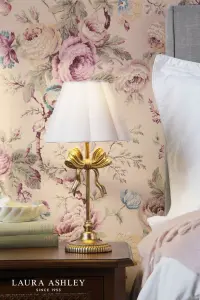 Larkfield Bow Gold Table Lamp C/W Shade