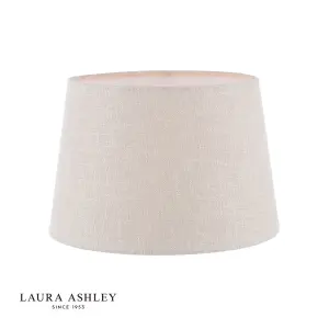 Bacall Natural Linen Drum Shade 250mm/10 inch