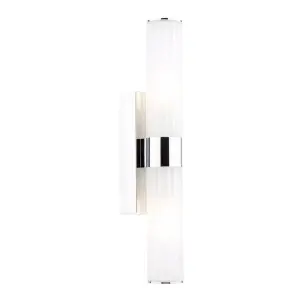 Lars Polished Chrome Up & Down Bathroom Wall Light