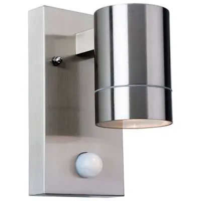 Modern Stainless Steel Bathroom Cylinder Sensor Up/Down Wall Light