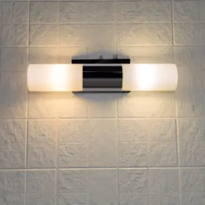 Talia 2 Light Polished Chrome Wall Fitting