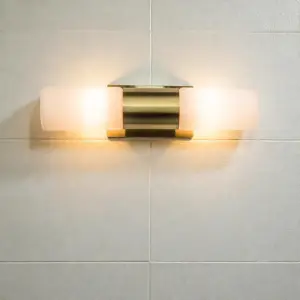 Talia 2 Light Satin Brass Wall Fitting