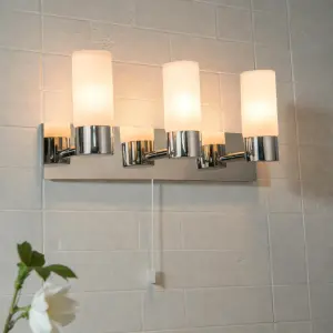 Talia 3 Light Polished Chrome Wall Fitting