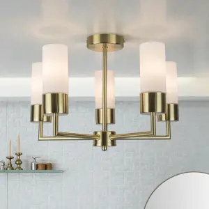 Talia 5 Light Semi Flush Fitting