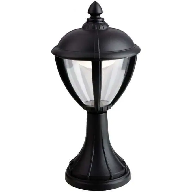 Unite Traditional Black LED Pillar Top Light Lantern
