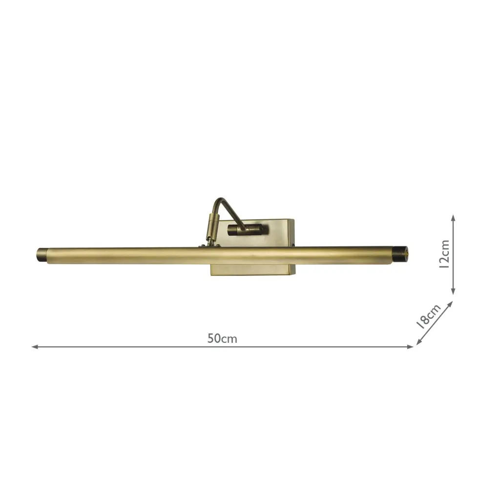 Tyrus 50cm Brushed Bronze LED Picture Light