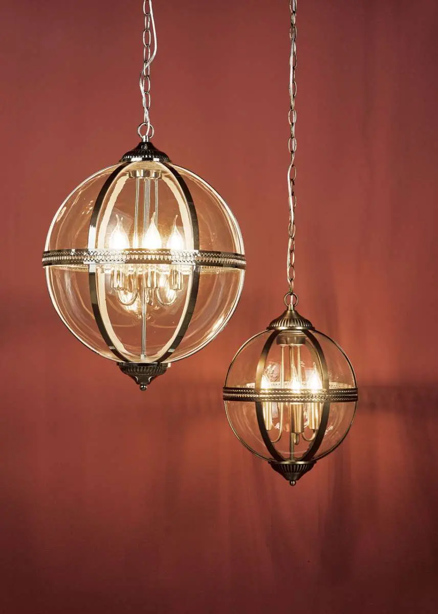 Vanessa 5lt Pendant Poished Nickel & Clear