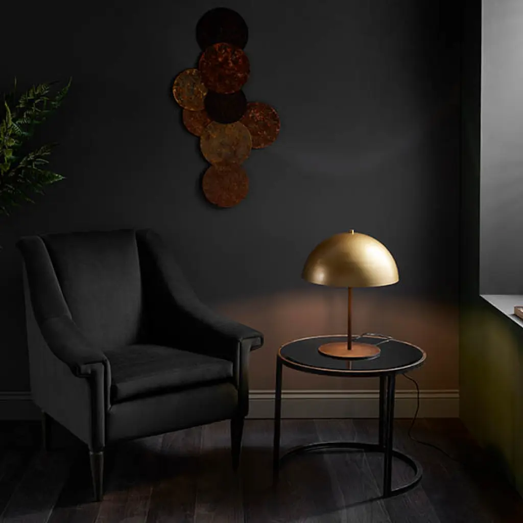 Gold Dome Table Lamp