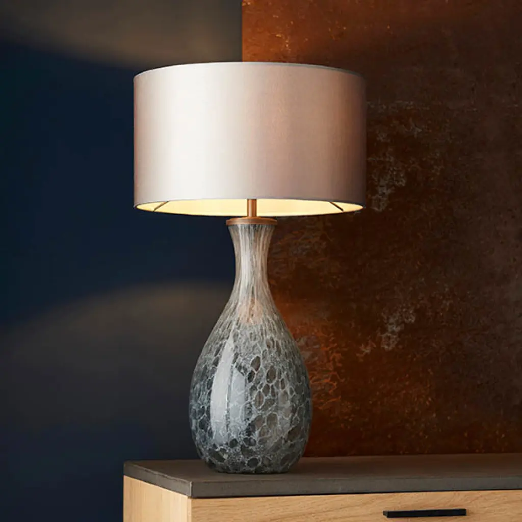 Merula White and Grey Glass Base Only