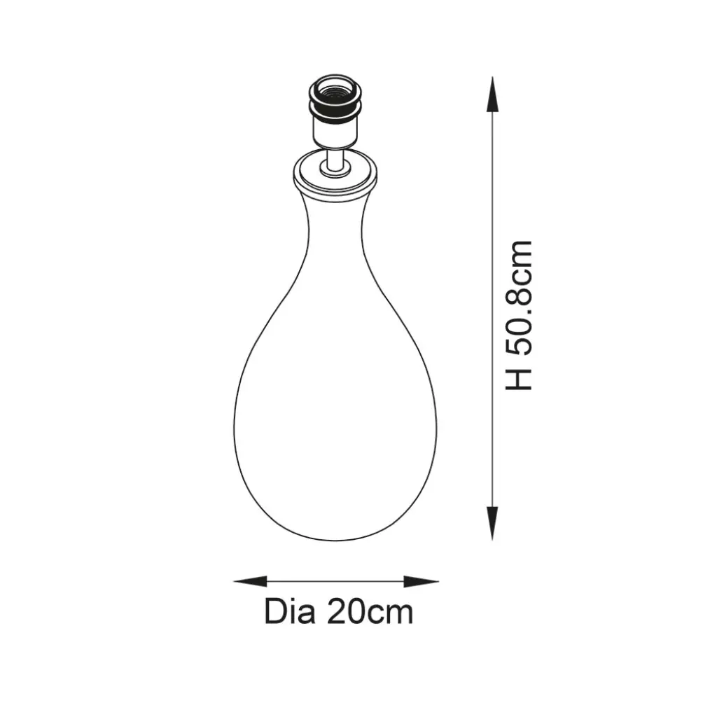 Merula White and Grey Glass Base Only