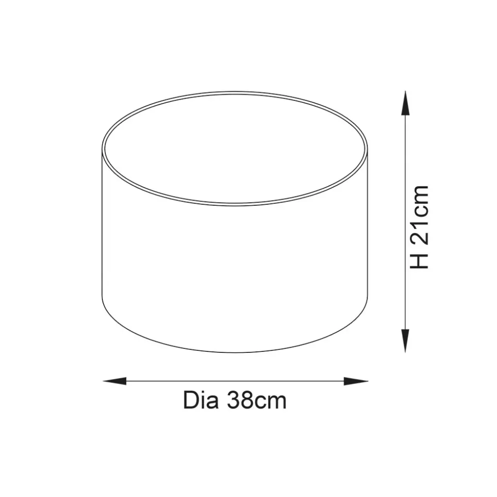 Satin Teal Shade 380mm
