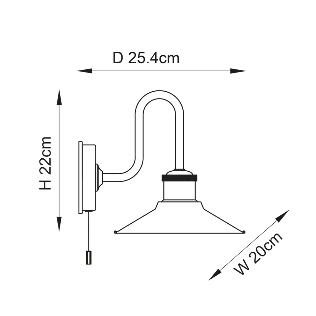 Maris Wall Light in Chrome