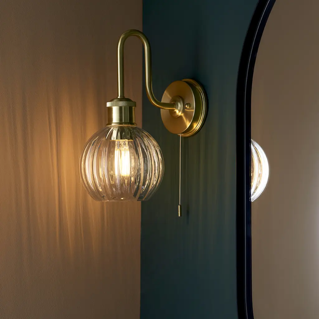 Kendall Gold Arch Wall Light IP44