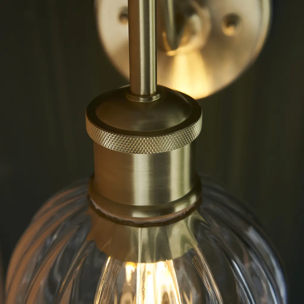 Kendall Gold Arch Wall Light IP44