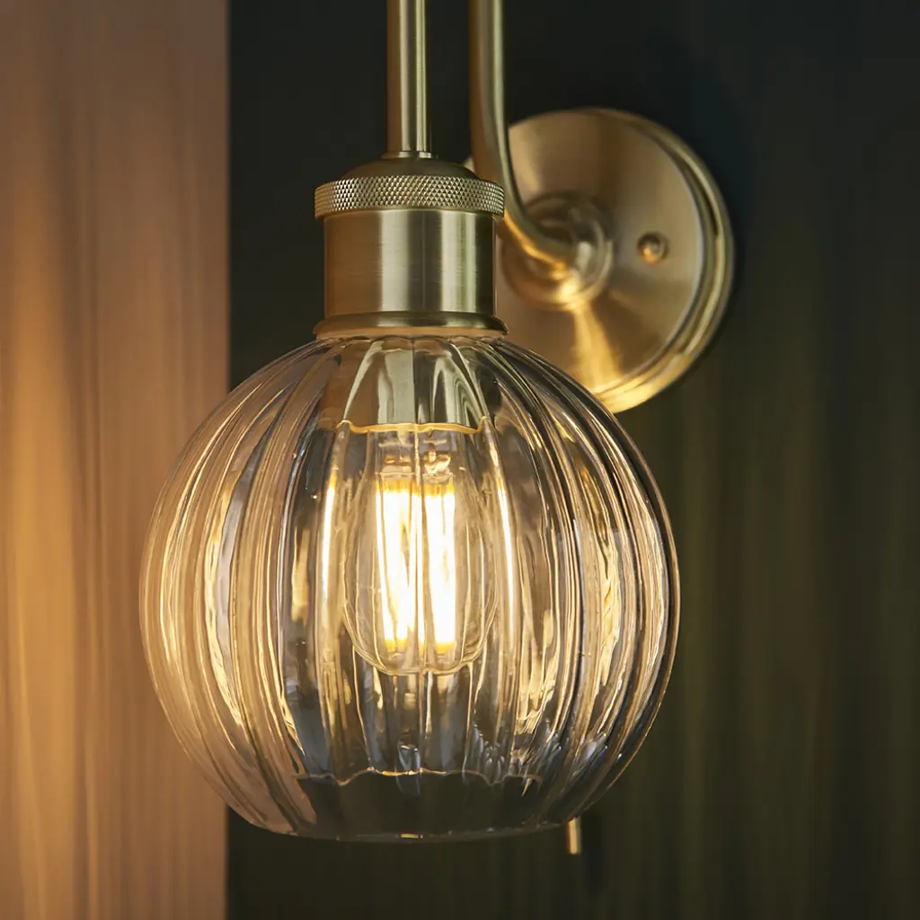 Kendall Gold Arch Wall Light IP44