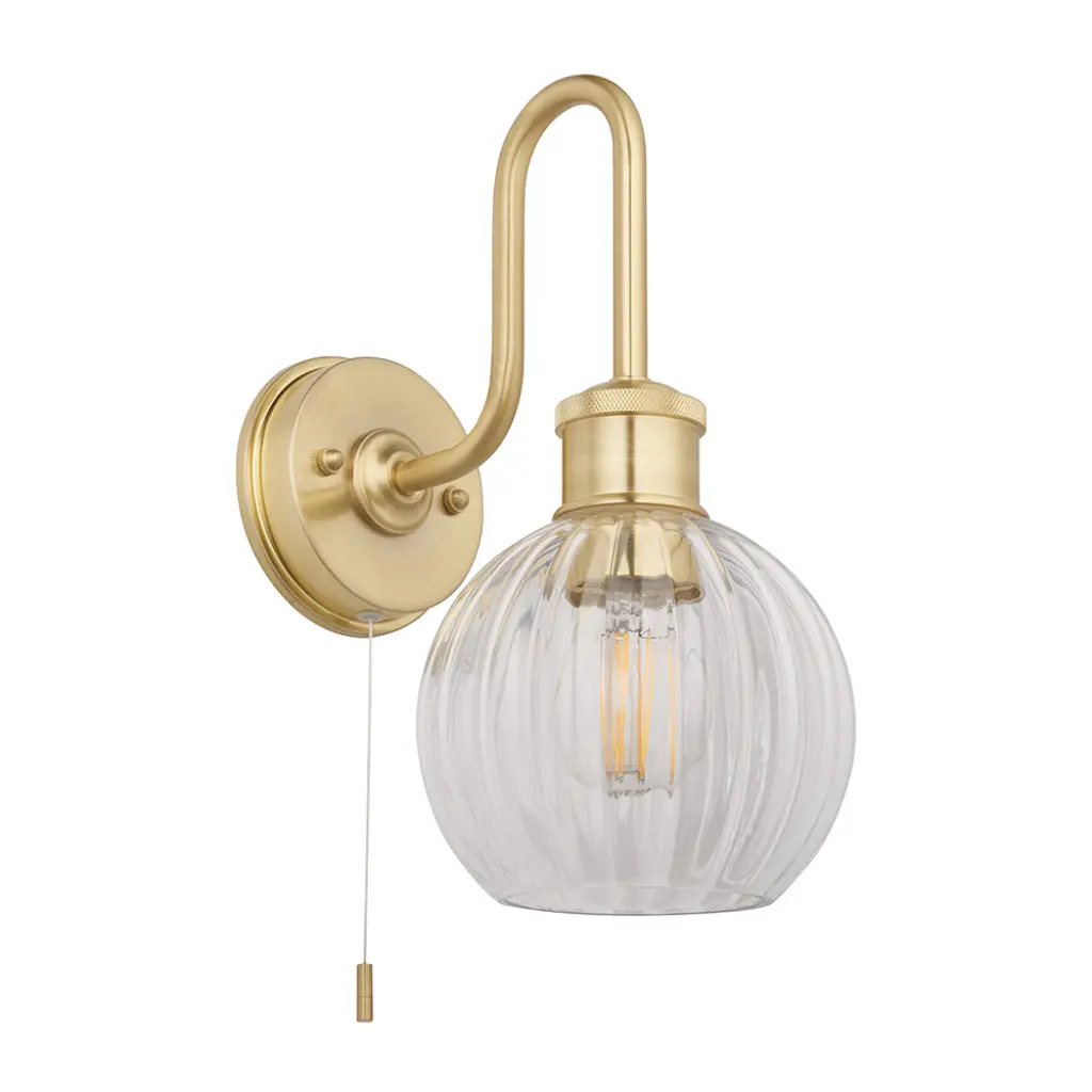Kendall Gold Arch Wall Light IP44