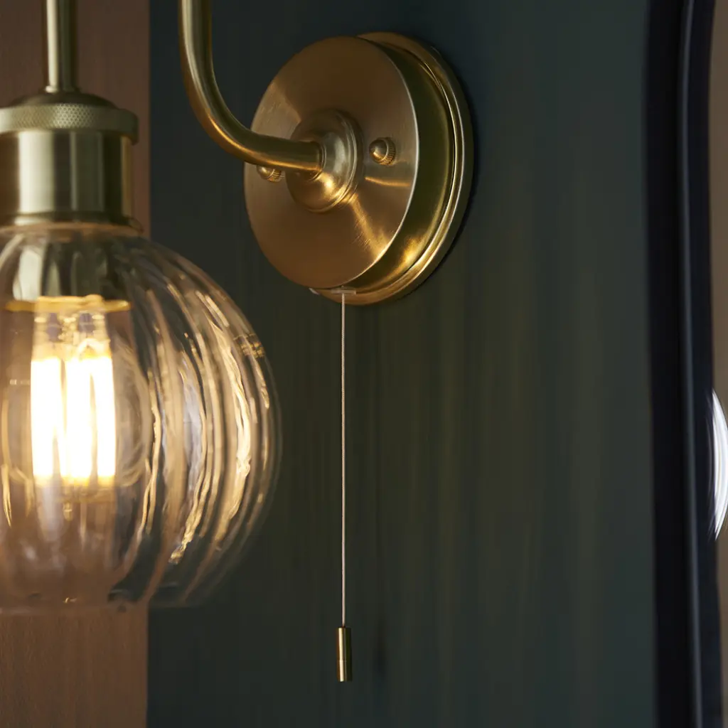 Kendall Gold Arch Wall Light IP44