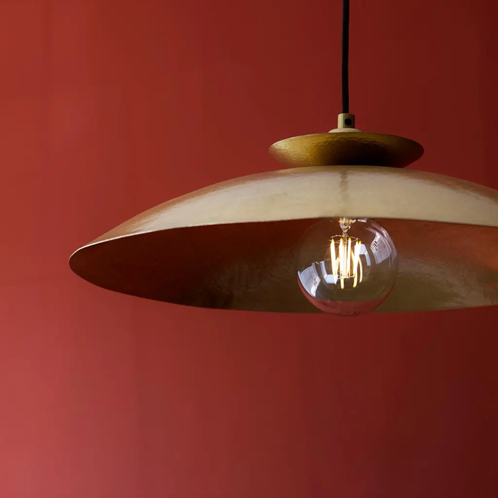 Craft Brass Hammered Pendant