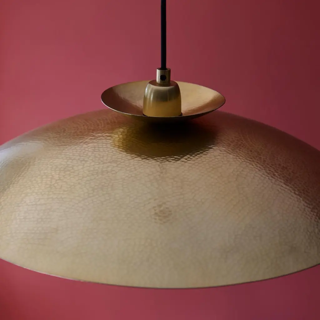 Craft Brass Hammered Pendant