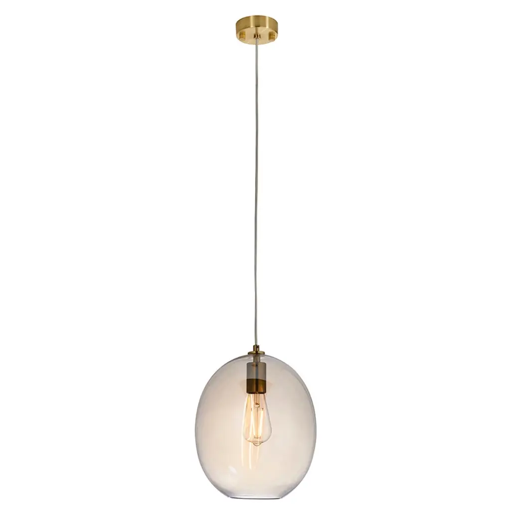 Kelda Oval Champagne Glass Pendant