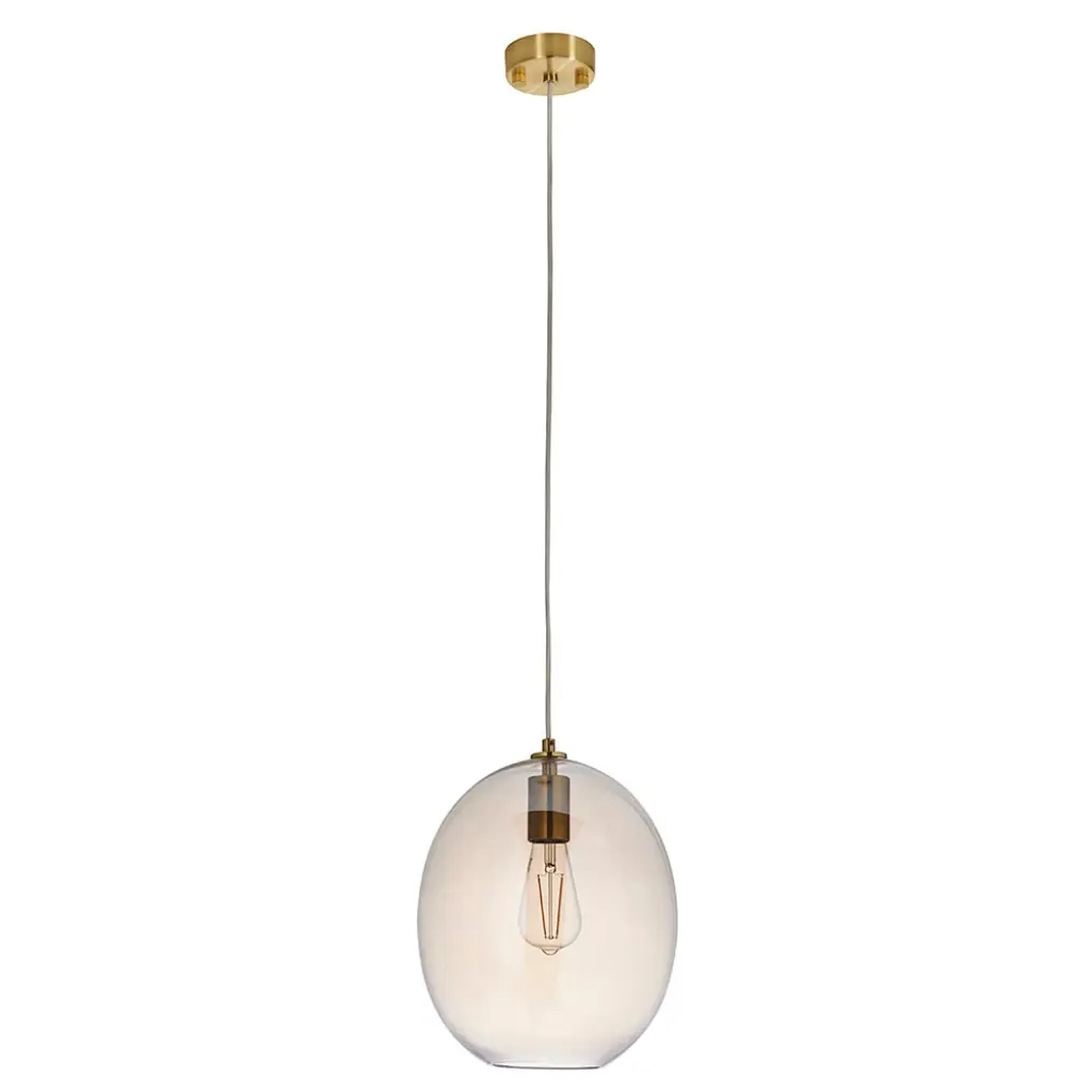 Kelda Oval Champagne Glass Pendant