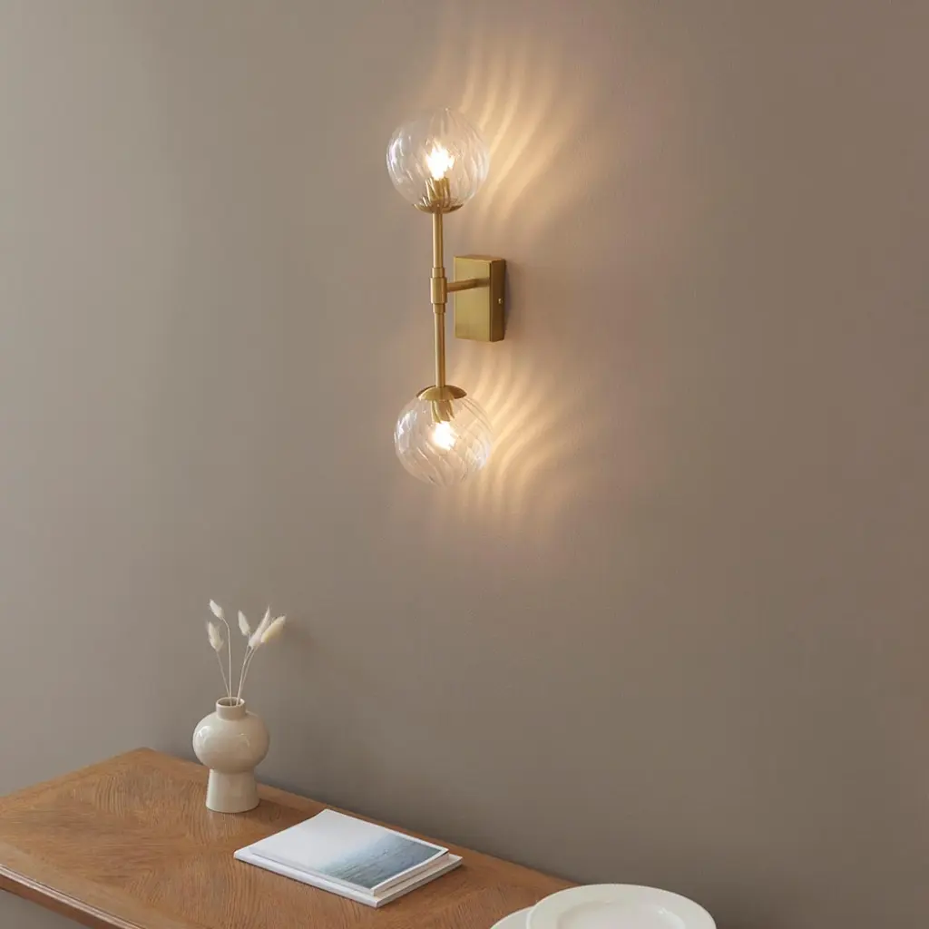 Ben 2 Light Brass Wall Fitting