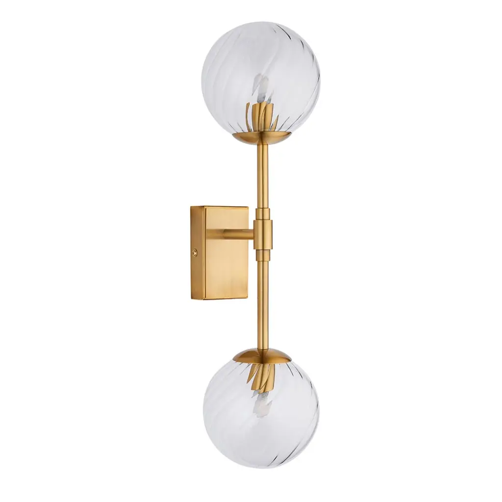 Ben 2 Light Brass Wall Fitting